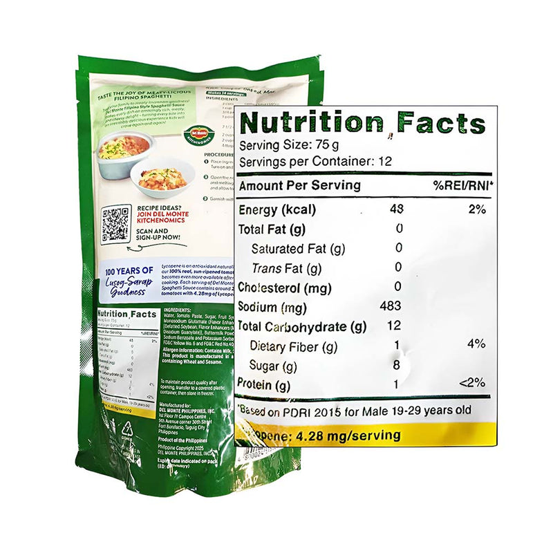 Del Monte Spaghetti Sauce Filipino Style 900g