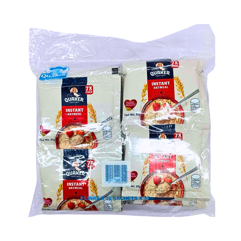 Quaker Instant Oatmeal 33g x 20's