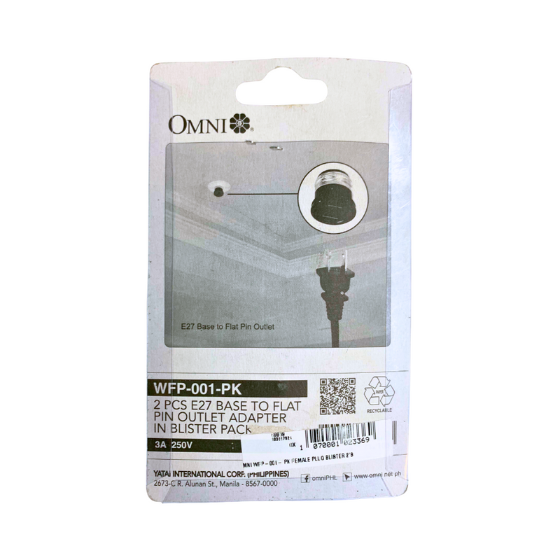 Omni WFP-001- PK Female Plug Blister 2's