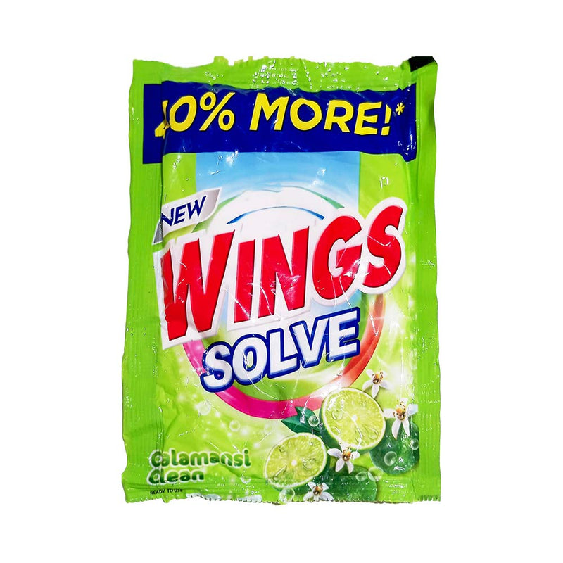 Wings Solve Detergent Powder Calamansi Clean 70g