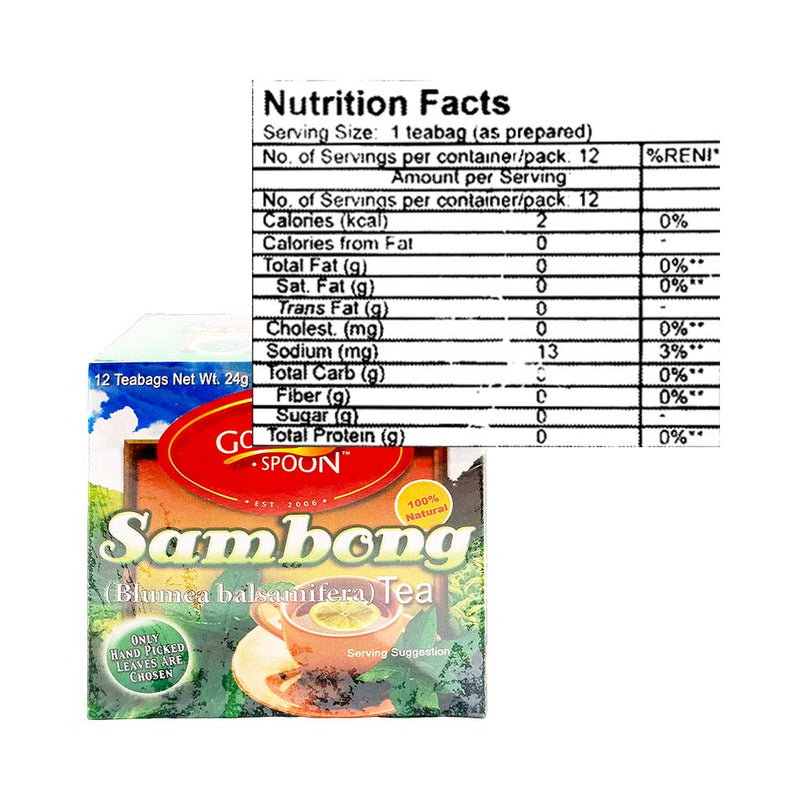 Golden Spoon Herbal Tea Drink Sambong 2g x 12 Tea Bags