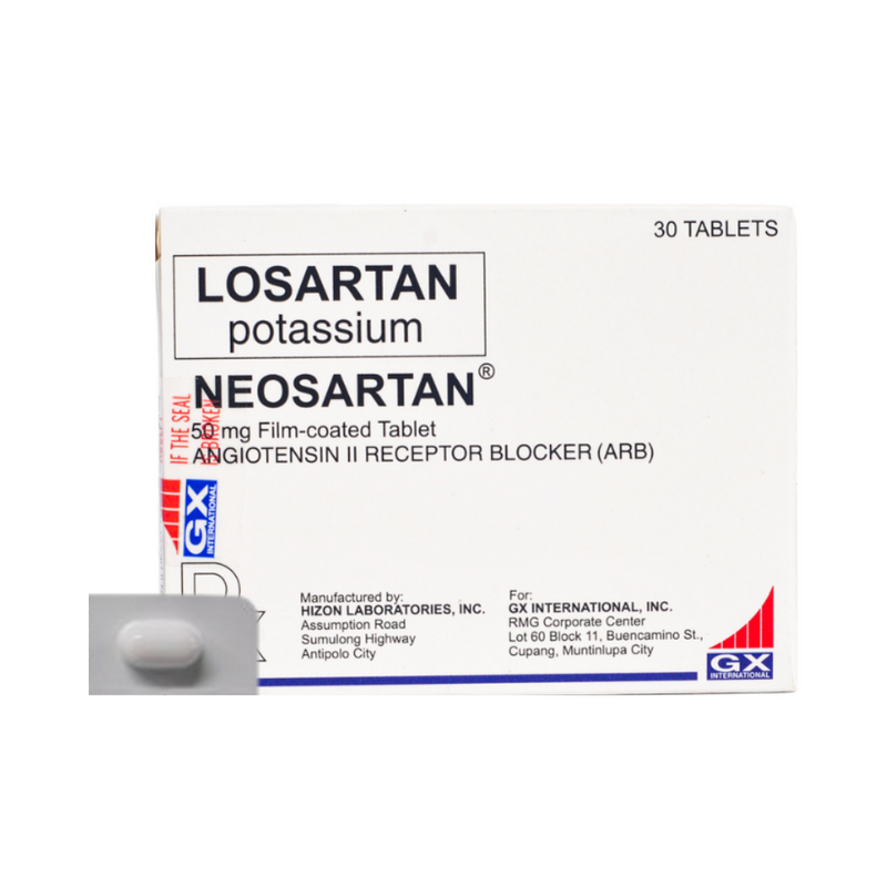 Neosartan Fc Losartan Potassium 50mg Tablet By 1's