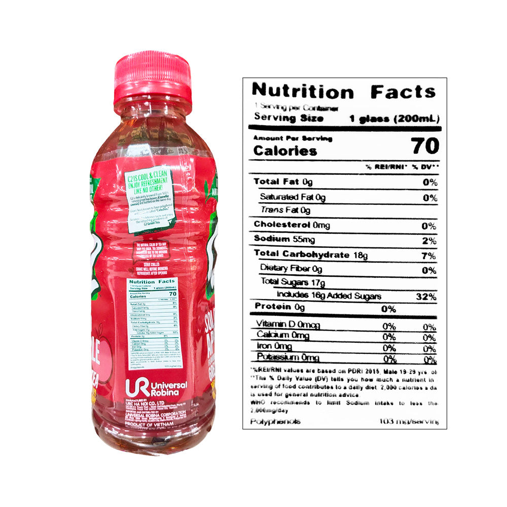 C2 Green Tea Apple Solo 230ml