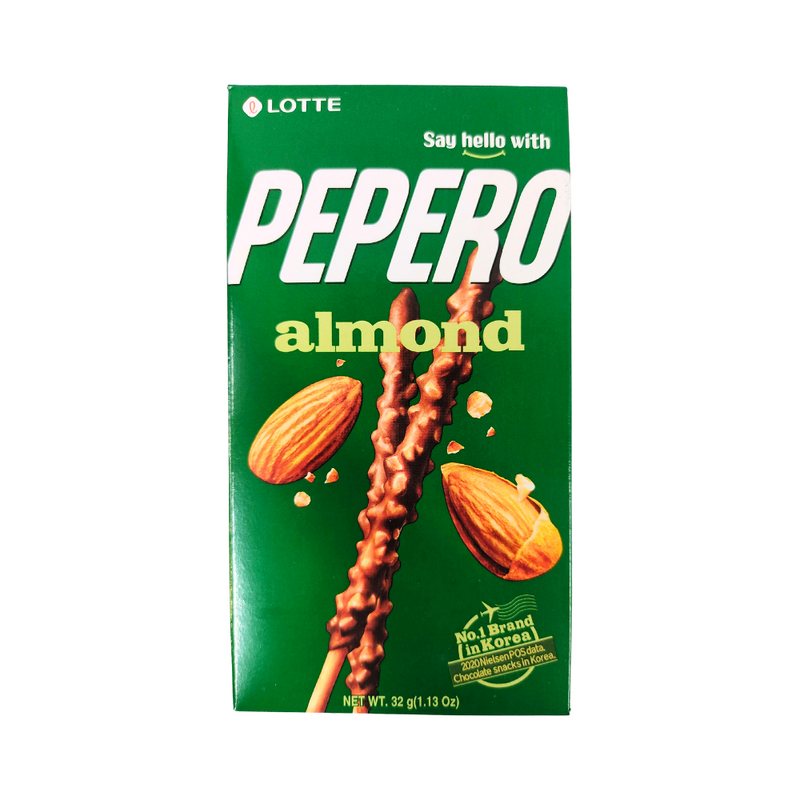 Lotte Pepero Chocolate Biscuit Sticks Almond 32g