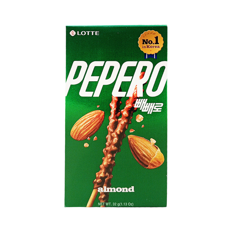 Lotte Pepero Chocolate Biscuit Sticks Almond 32g