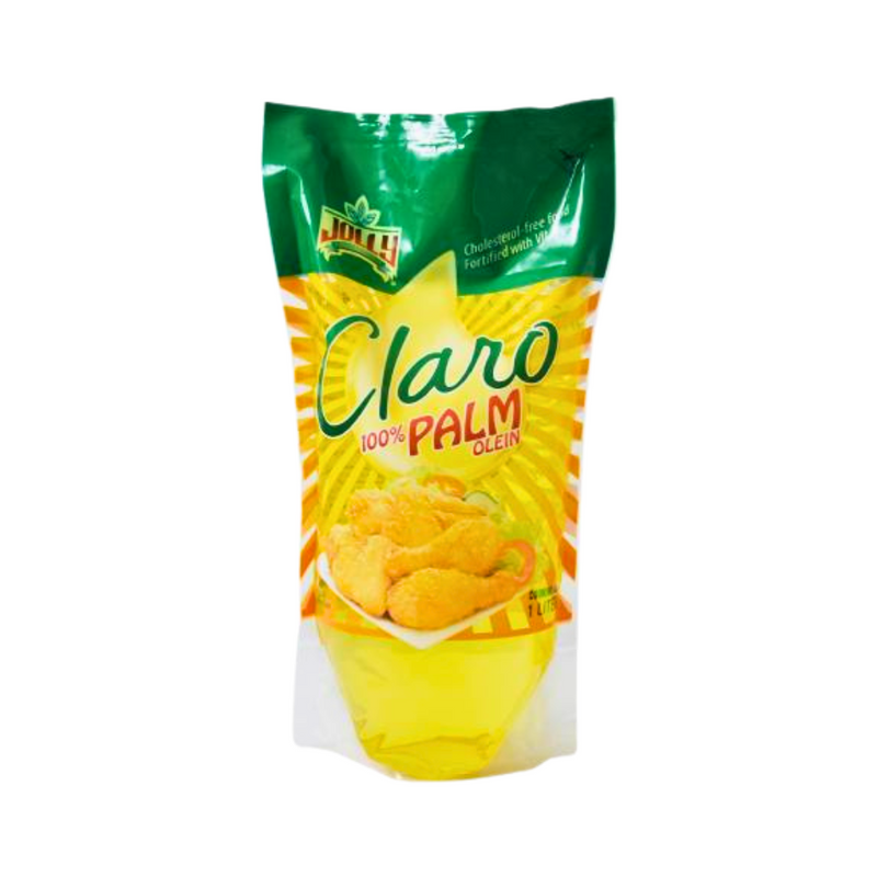 Jolly Claro Palm Oil 100% Pure Cholesterol Free SUP 1L