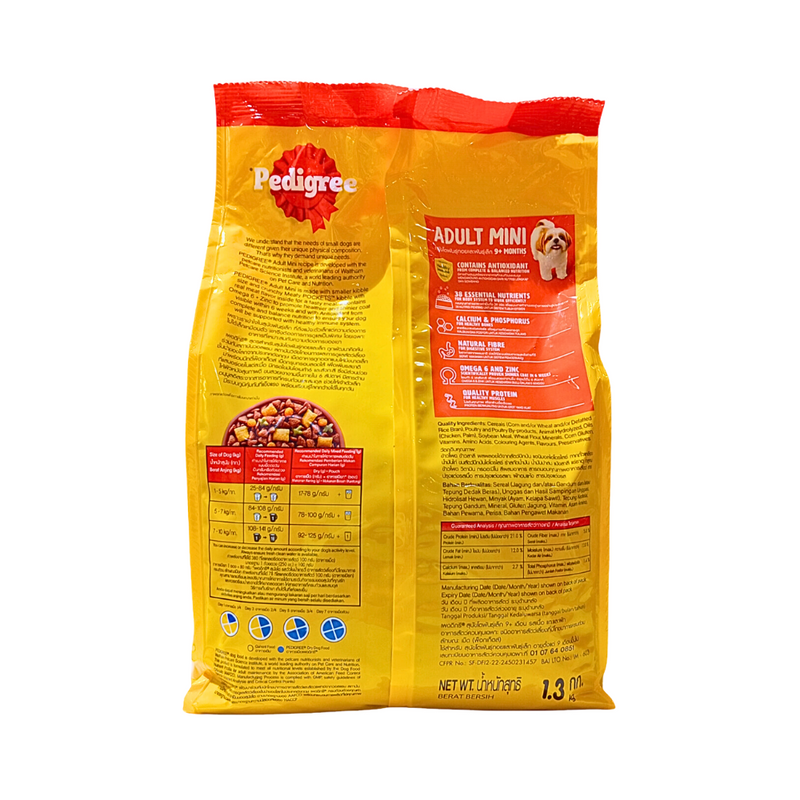 Pedigree Adult Mini Beef and Vegetables 1.3kg