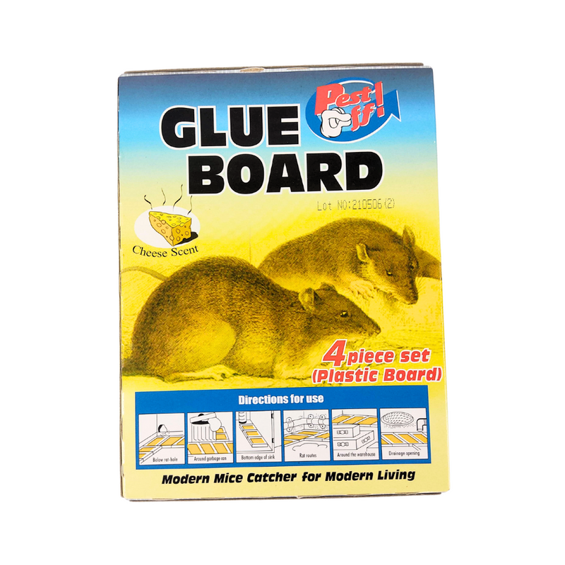 Pest Off Glue Board Mice Catcher Cheese Scent 4's