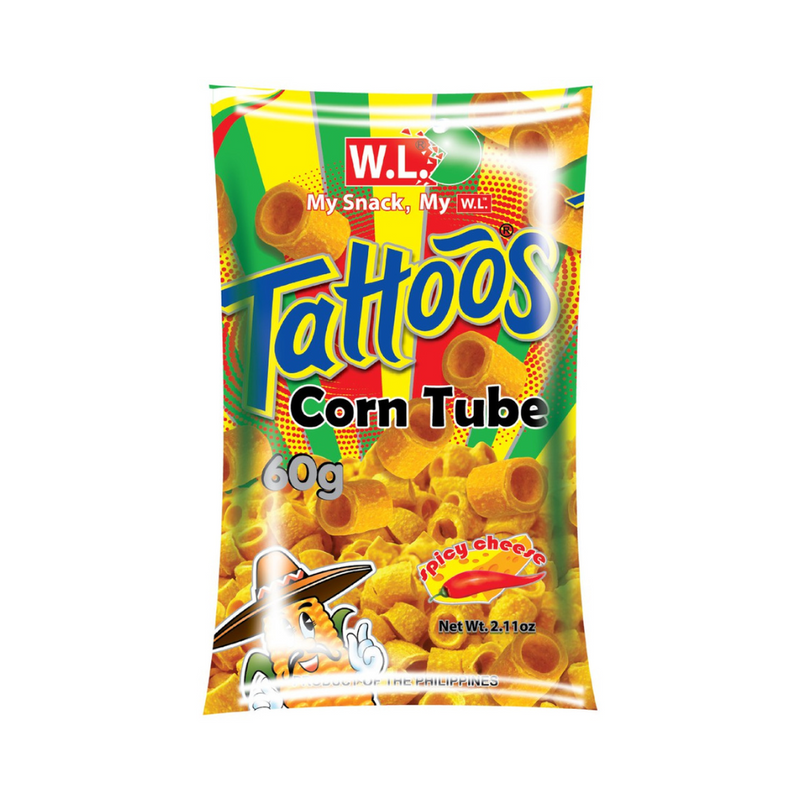 W.L. Tattoos Corn Tube Cheese 60g