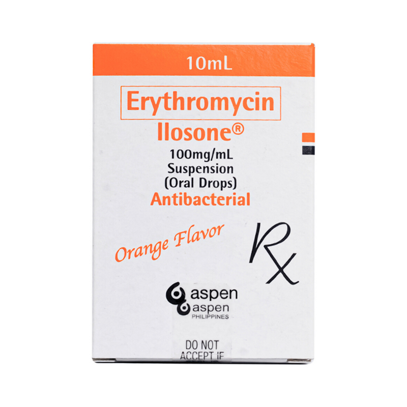 Ilosone Erythromycin Drops 10ml