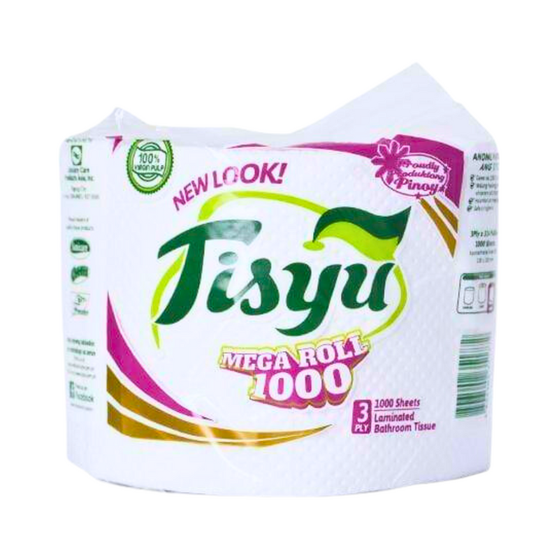 Tisyu Bathroom Tissue Mega Solo 3Ply 333 Pulls