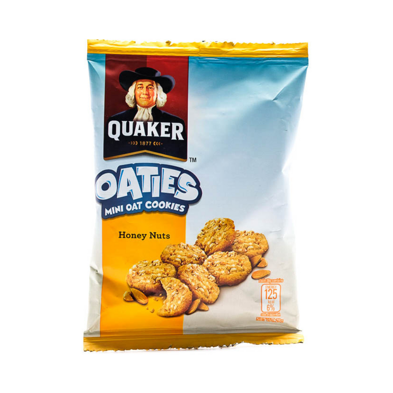 Quaker Oaties Mini Oat Cookies Honey Nuts 28g