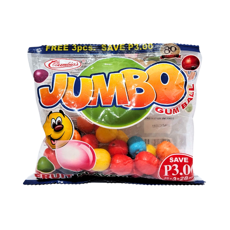 Columbia Jumbo Gumball Fruit 25's