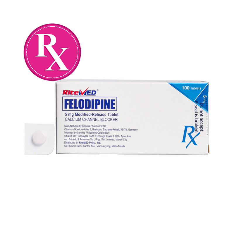 Ritemed Felodipine Tablet 5mg By 1's