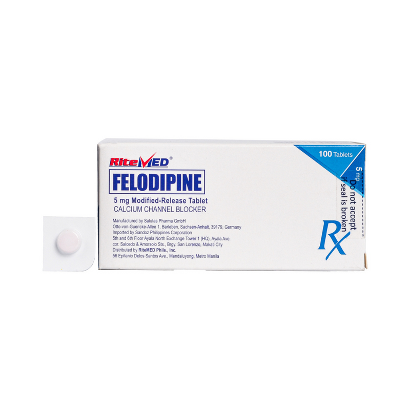 Ritemed Felodipine Tablet 5mg By 1's