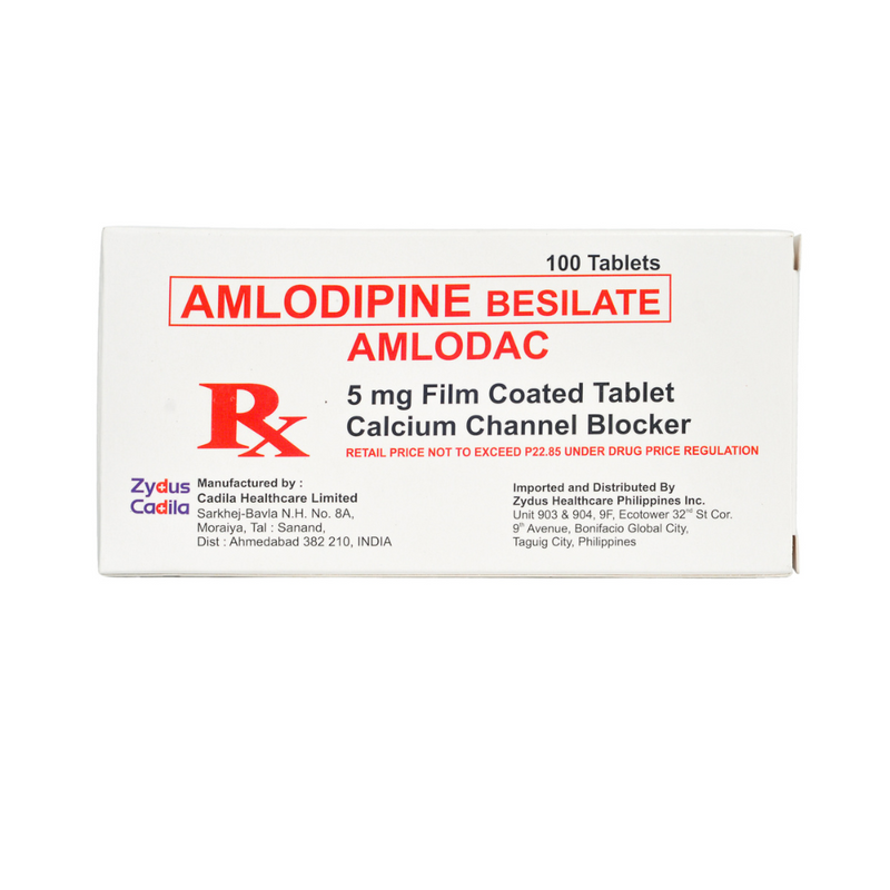 Amlodac Amlodipine 5mg Tablet By 1's