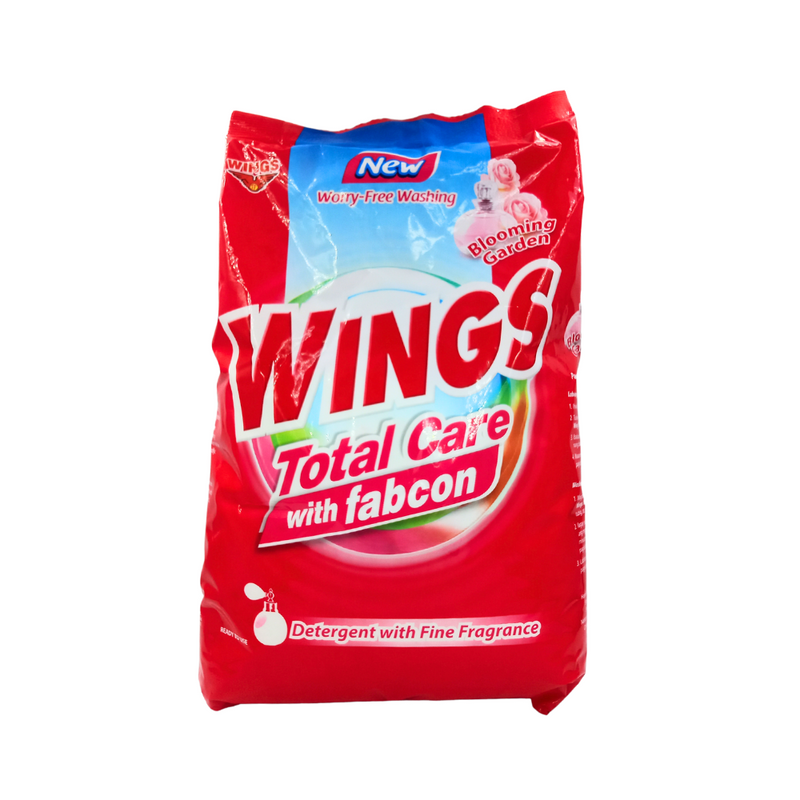 Wings Powder Total Care With Fabcon Blooming Garden 1.1kg