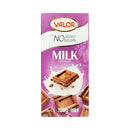 Valor Chocolate No Sugar Added Milk Chocolate 100g