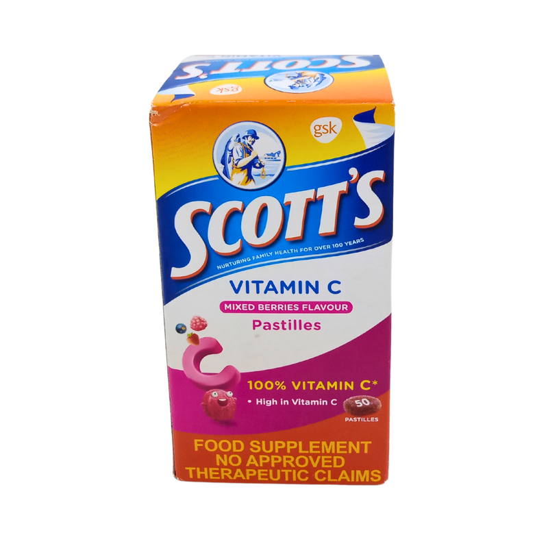 Scott's Vit C Pastilles Mixed Berries 100g 50's