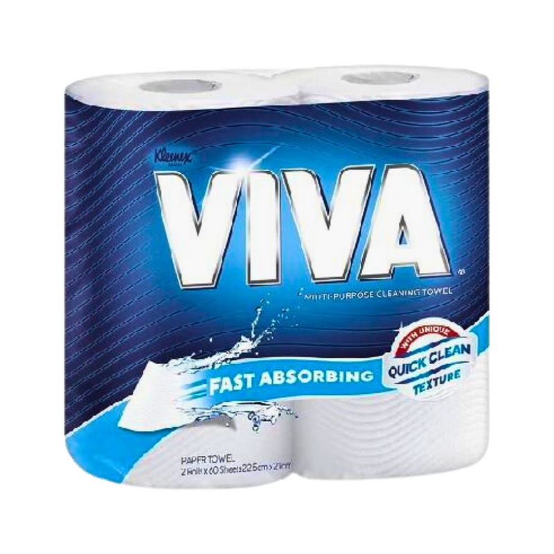 Kleenex Viva Paper Towel 60sheets White 60sheets 2's