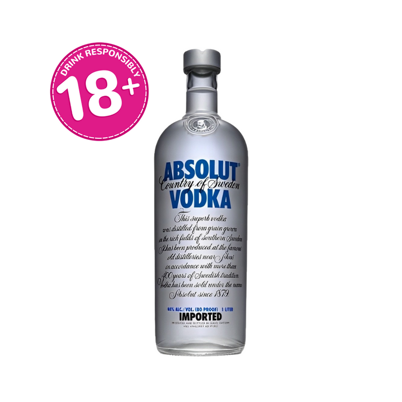 Absolut Blue Vodka Bottle, 700ml : : Grocery