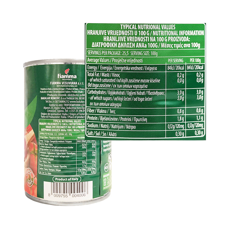 Fiamma Vesuviana Diced Tomatoes In Tomato Juice 400g