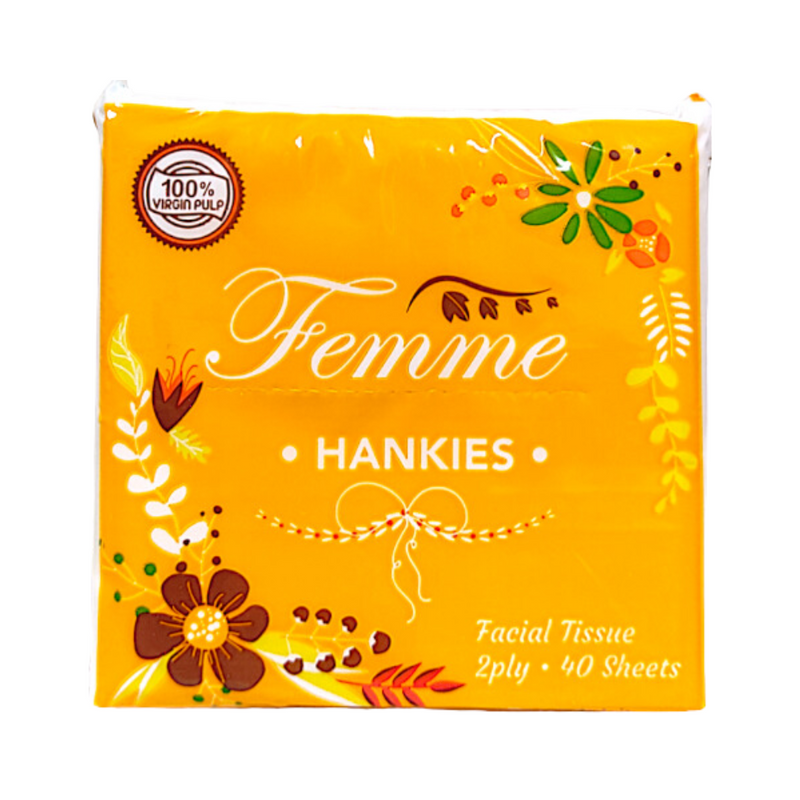 Femme Facial Tissue Hankies 2ply 20 Pulls