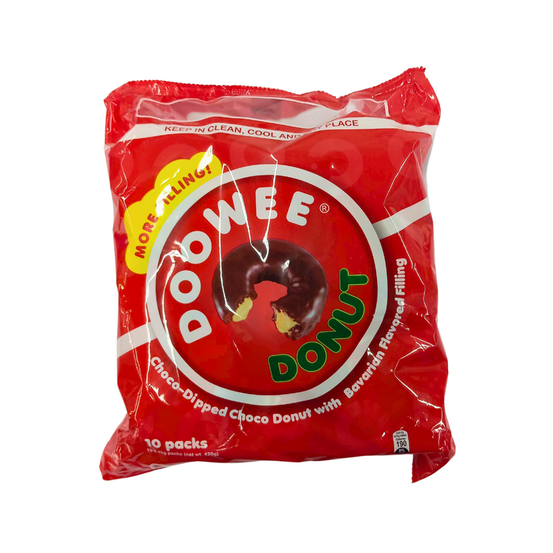 Doowee Donut Choco Dipped With Bavarian Filling 42g x 10's