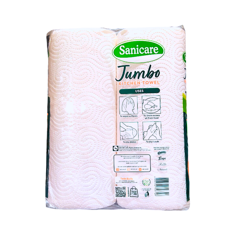 Sanicare Kitchen Towel 2Ply 70 Pulls Jumbo Twin Pack