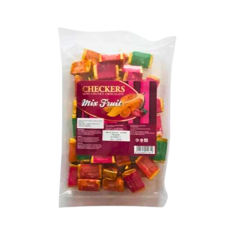 Checkers Choco Checkers Mini Chunky Chocolate Mix Fruit 500g