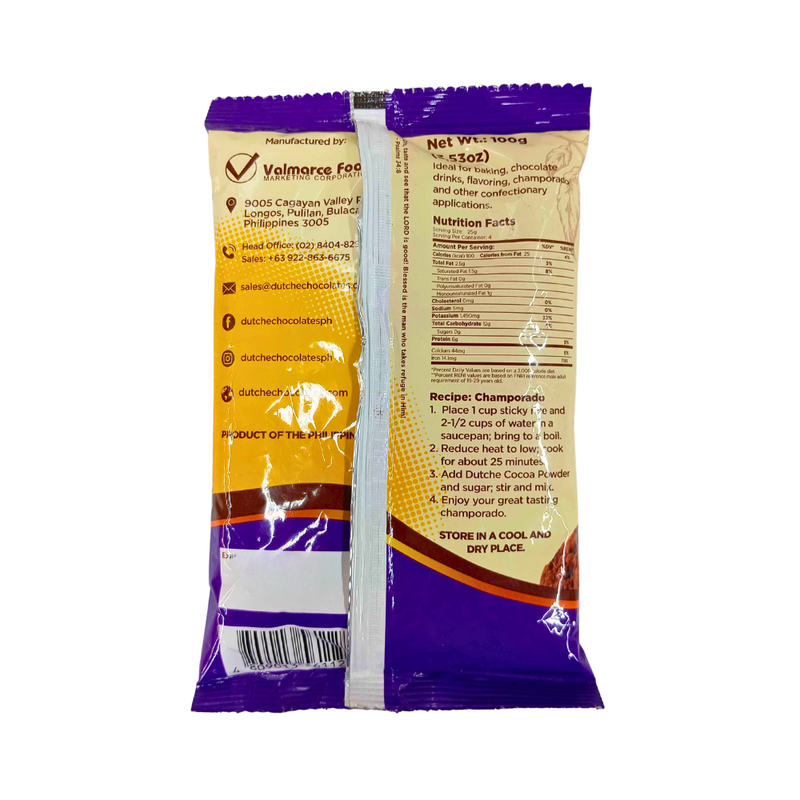 Dutche Cocoa Powder Pure Alkalized 100g