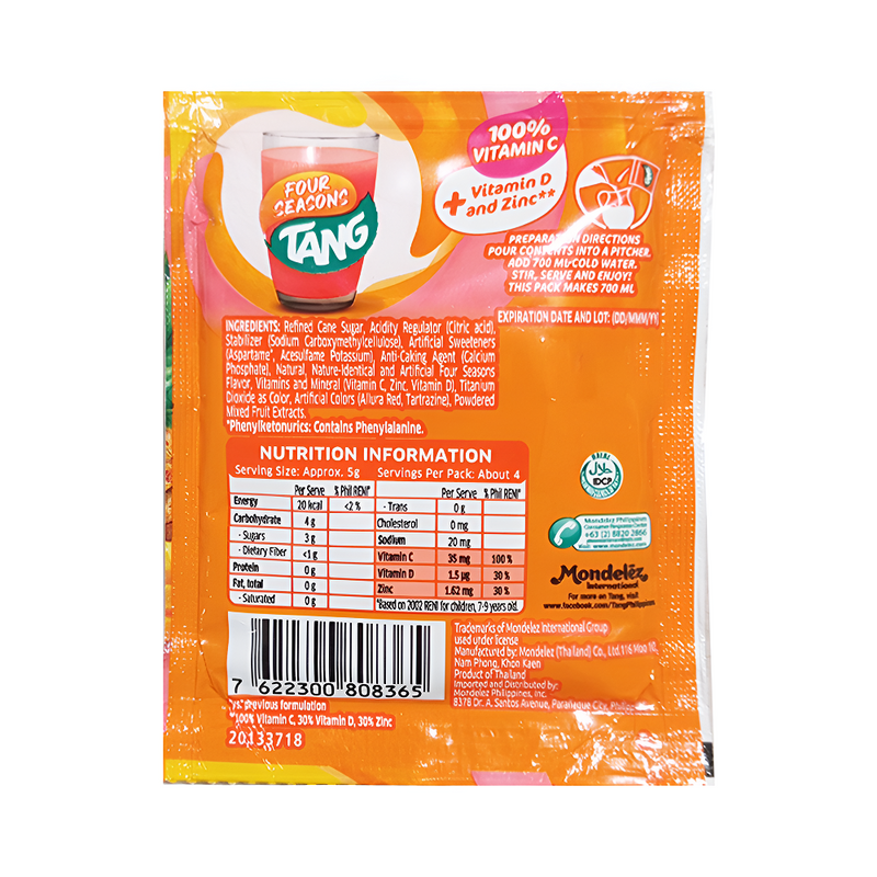 Tang Powdered Juice Four Seasons Flavor 19g