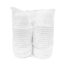 Happy J Party Plastic Cups With Lid White 3.5oz 25's