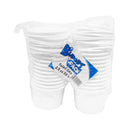 Happy J Party Plastic Cups With Lid White 3.5oz 25's