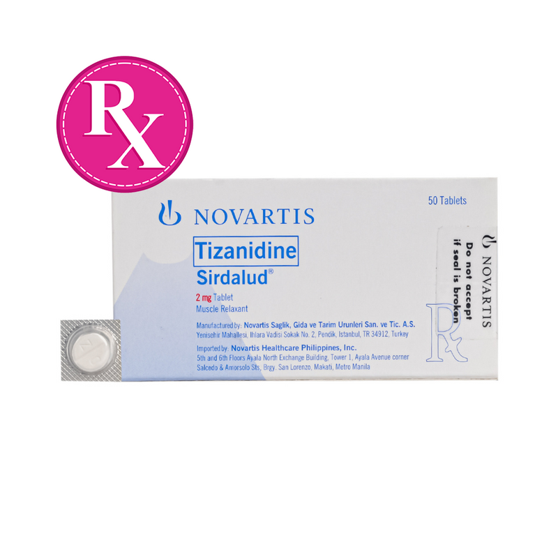 Sirdalud Tizanidine 2mg Tablet By 1's