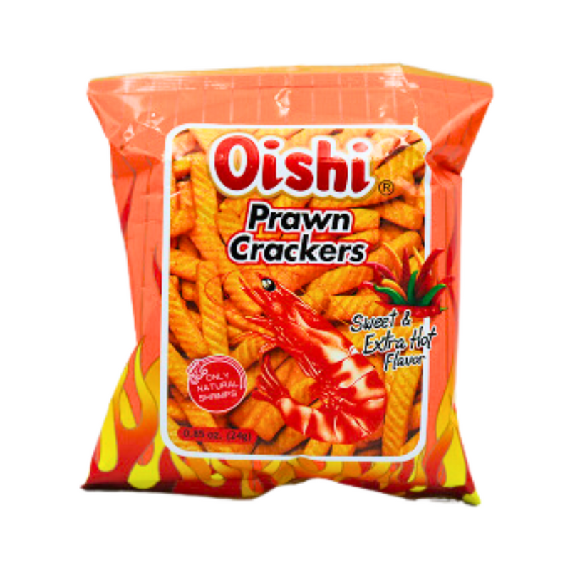 Oishi Prawn Crackers Sweet And Extra Hot 24g