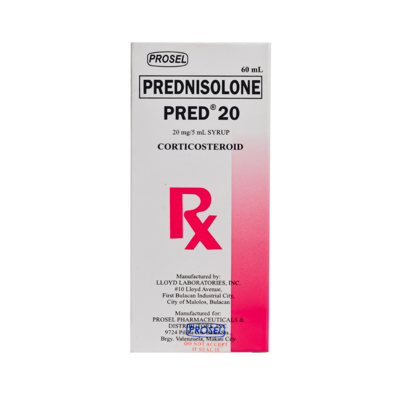 Pred 20 Prednisolone 20mg Syrup 60ml