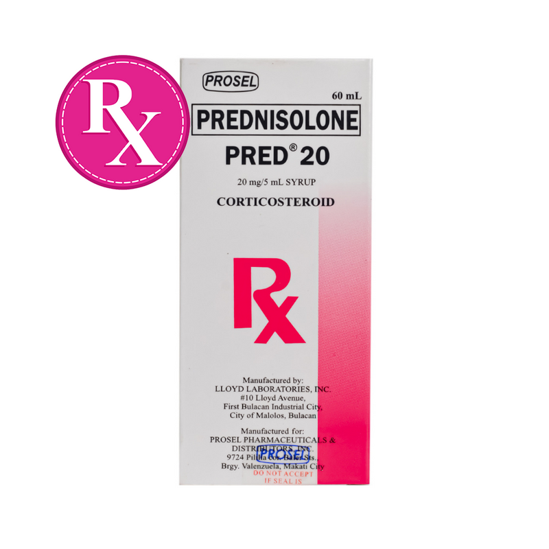 Pred Pak Pred 20 Prednisolone 20mg Syrup 60ml