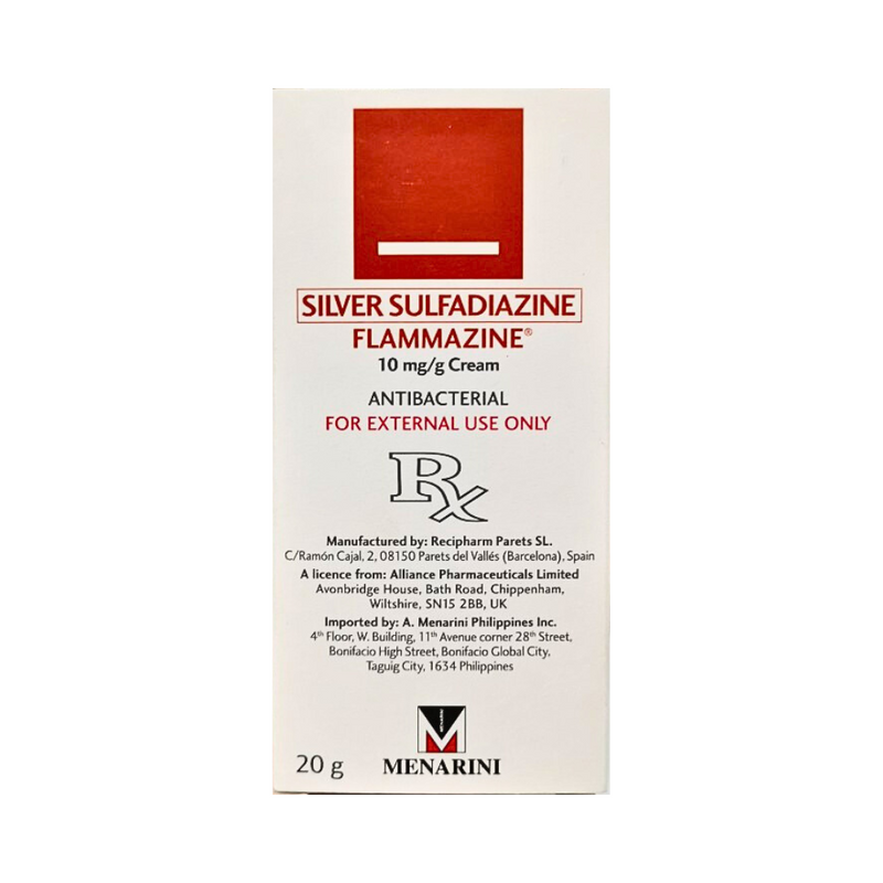 Flammazine Silver Sulfadiazine 10mg/g Cream 20g