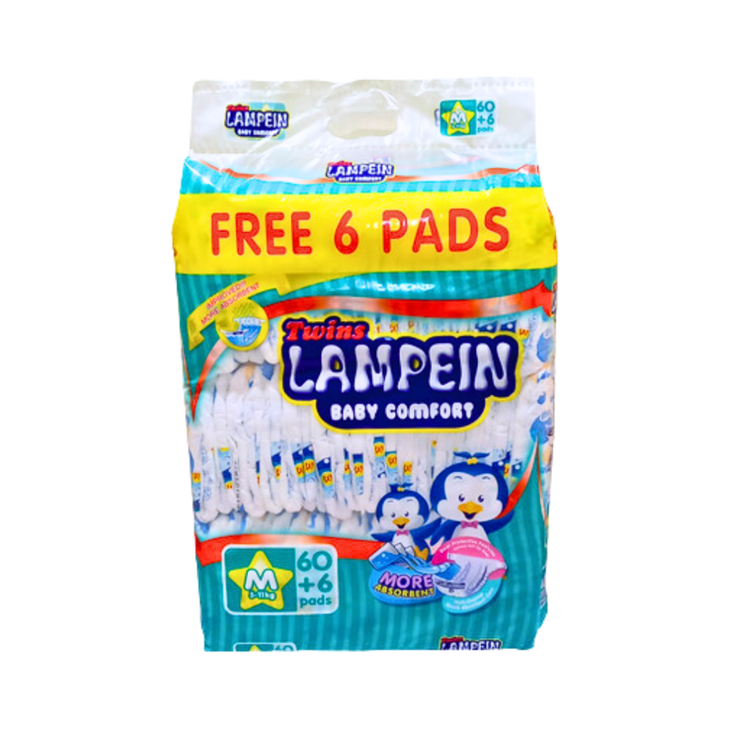 Twins Lampein Baby Diaper Jumbo Pack Medium 60's