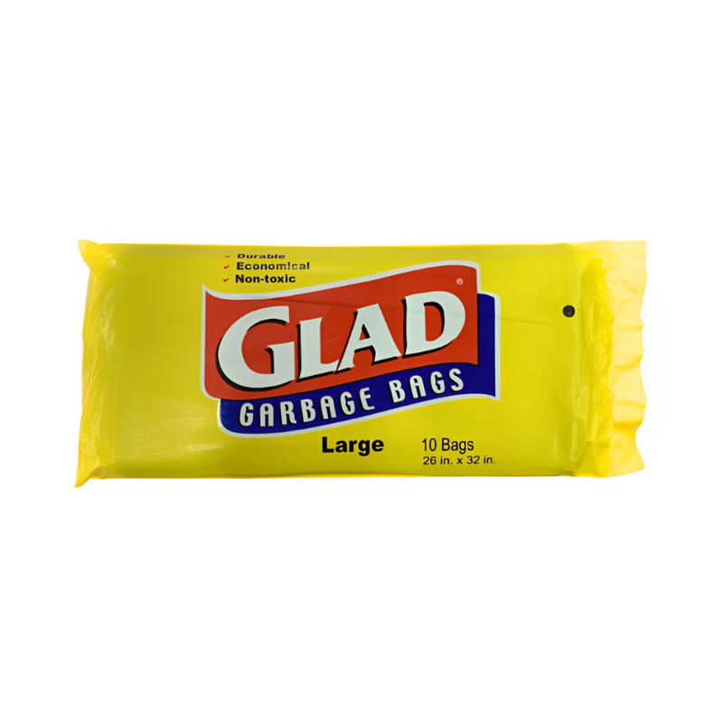 Glad Garbage Bags Large 10's