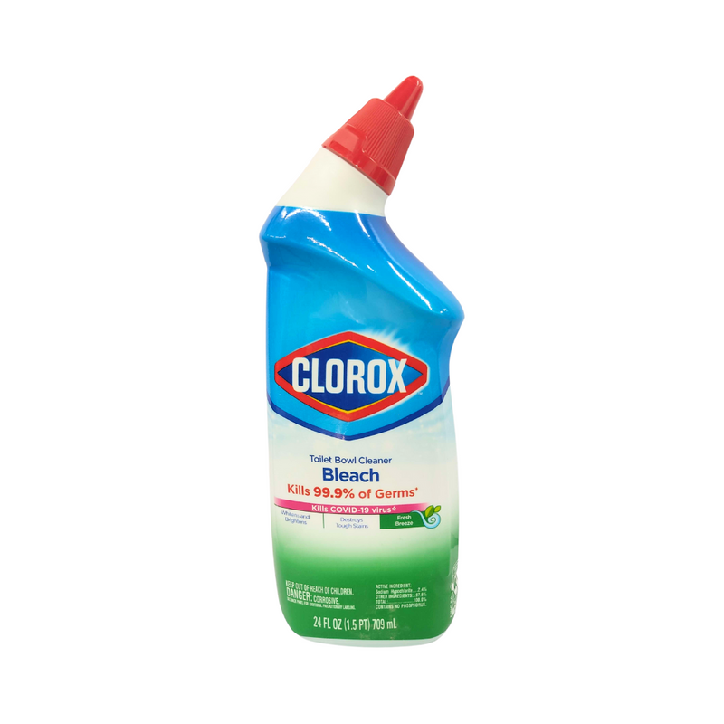 Clorox Toilet Bowl Cleaner Bleach Fresh Scent 709ml (24oz)