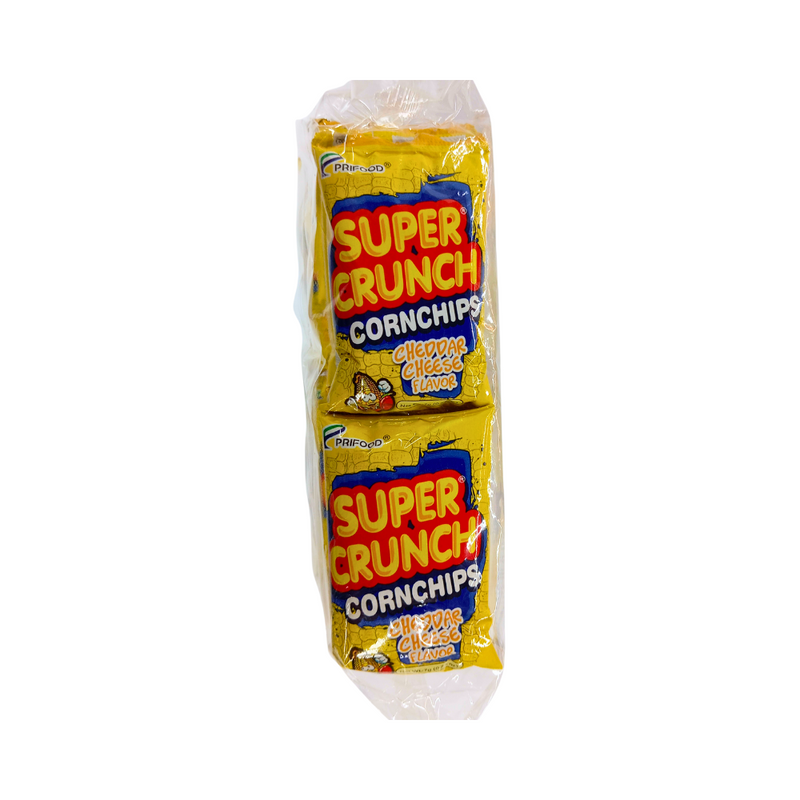 Super Crunch Corn Chips Cheddar Cheese 7g x 12's