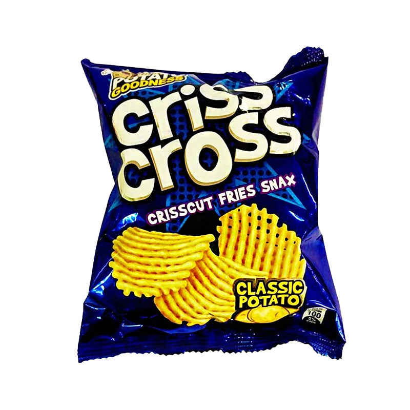 Criss Cross Crisscut Fries Snax Classic Potato 20g