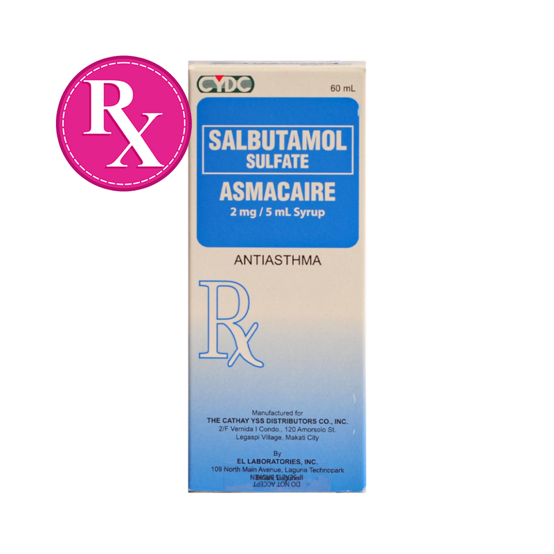 Asmacaire Salbutamol 2mg/ml Syrup 60ml