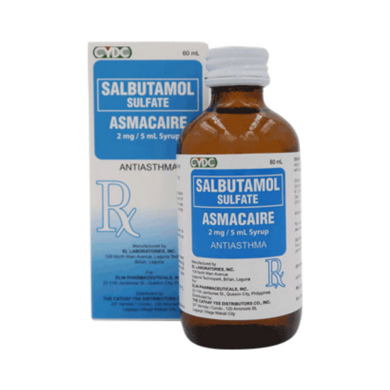 Asmacaire Salbutamol 2mg/ml Syrup 60ml