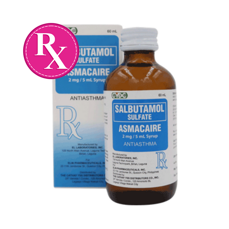 Asmacaire Salbutamol 2mg/ml Syrup 60ml