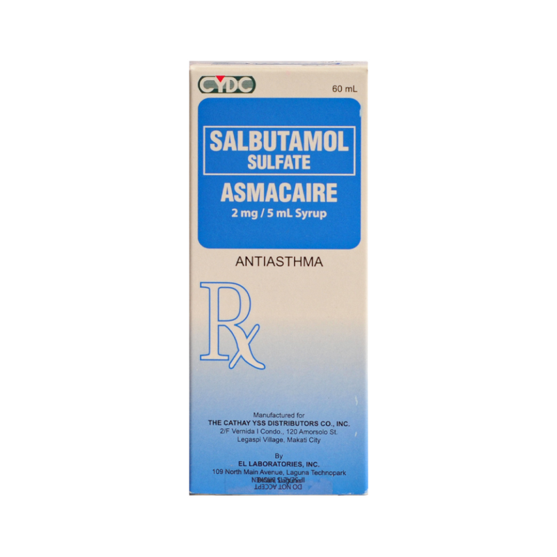 Asmacaire Salbutamol 2mg/ml Syrup 60ml