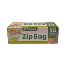 Suncraft Zip Bag Quart Storage Medium 25's