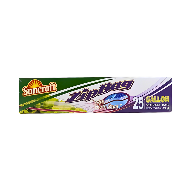 Suncraft Zip Bag Gallon Storage 25's